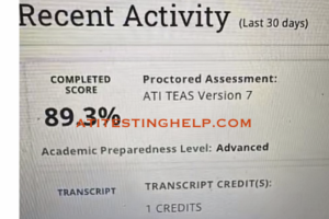 TEAS SCORE 89.9% Pass rate. Hire us to take your TEAS on your behalf. BOOK US TODAY-ATITESTINGHELP.COM BOOK US TO TAKE YOUR EXAMS NOW, ENTIRE ONLINE CLASS OR SINGLE ASSIGNMENT TASK FOR YOU